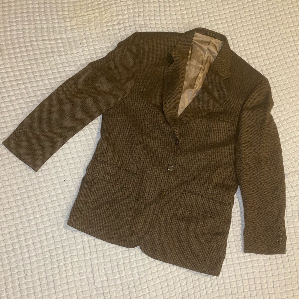 Oscar De La Renta Men's Blazer Jacket Sport Coat 100% Wool. Size 42R